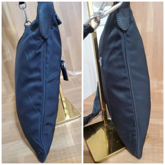 Authentic Prada Black Tessuto Nylon Messenger Crossbody Bag - Picture 6 of 12